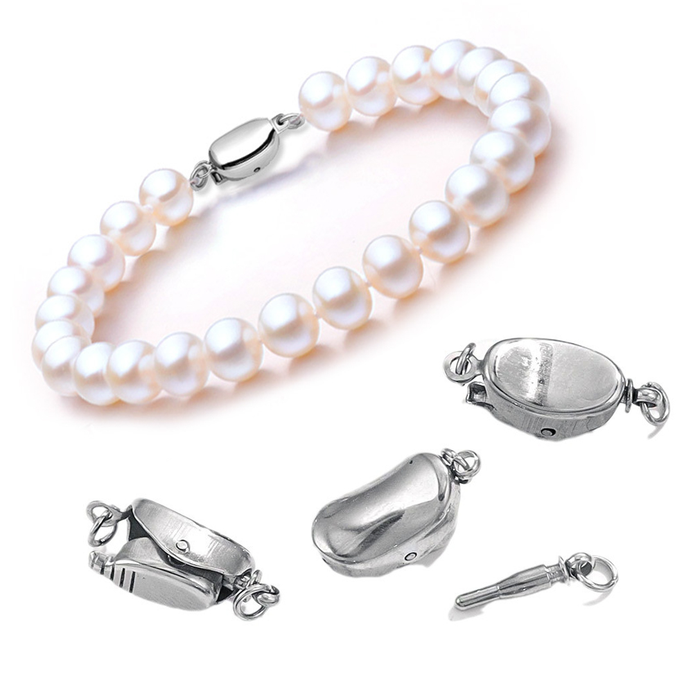 Jewelry Making Parts - Hebillas de collar de acero de