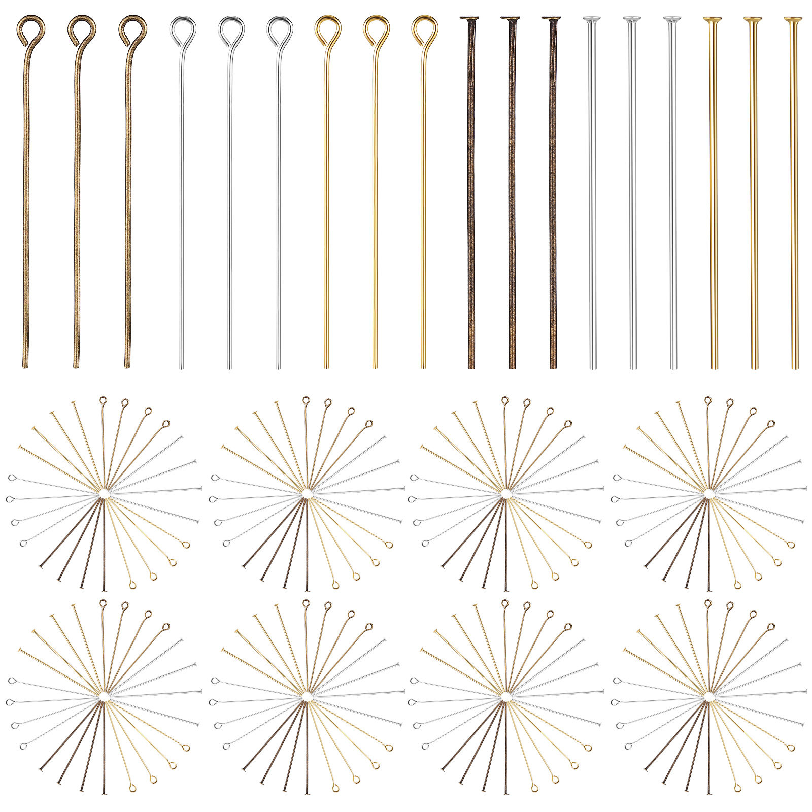 Jewelry Making Head Pins - 1 Juego de Suministros para Fabricación