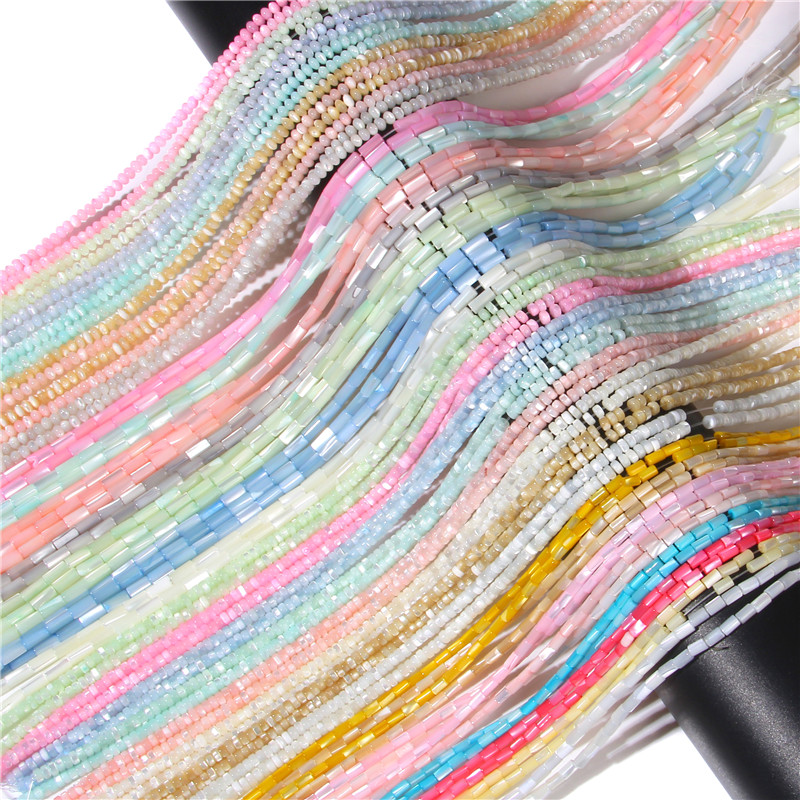 Seed Bead Tube - Cuentas de concha de agua dulce