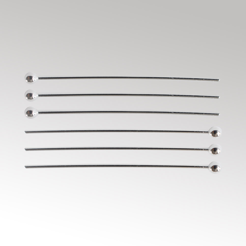 Jewelry Making Head Pins - Alfileres de Plata de Ley 925
