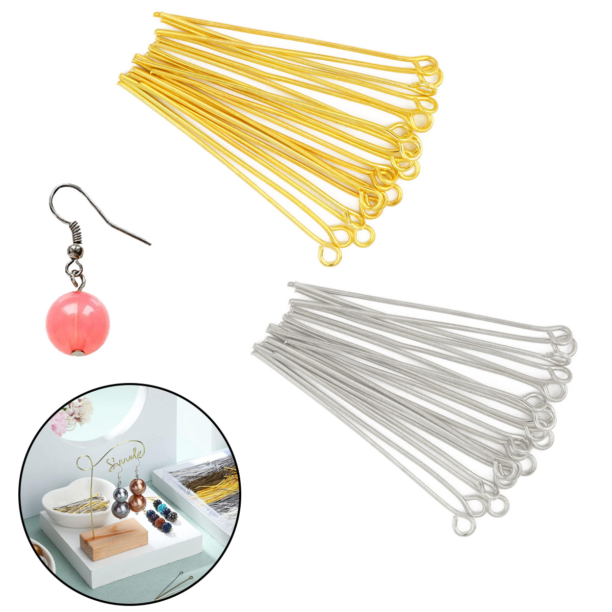 150 unids/pack Metal 9 pines C - Jewelry Making Rivets reseña y precio