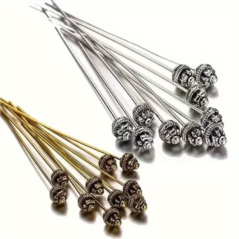 10 agujas de 55 mm/2,17 pulgad - Jewelry Making Head Pins reseña y precio