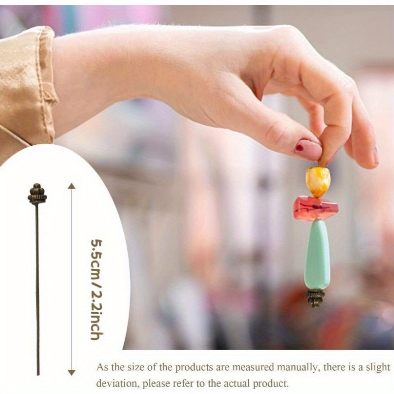 10 agujas de 55 mm/2,17 pulgad - Jewelry Making Head Pins reseña y precio