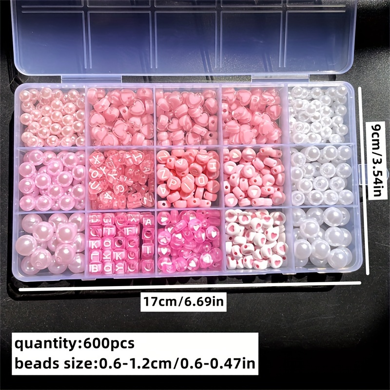 Caja de Alfabeto Rosa de 10 Pi - Jewelry Making For Beginners reseña y precio