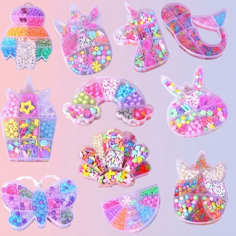 Kit de cuentas de colores con  - Jewelry Making Kits For Kids reseña y precio
