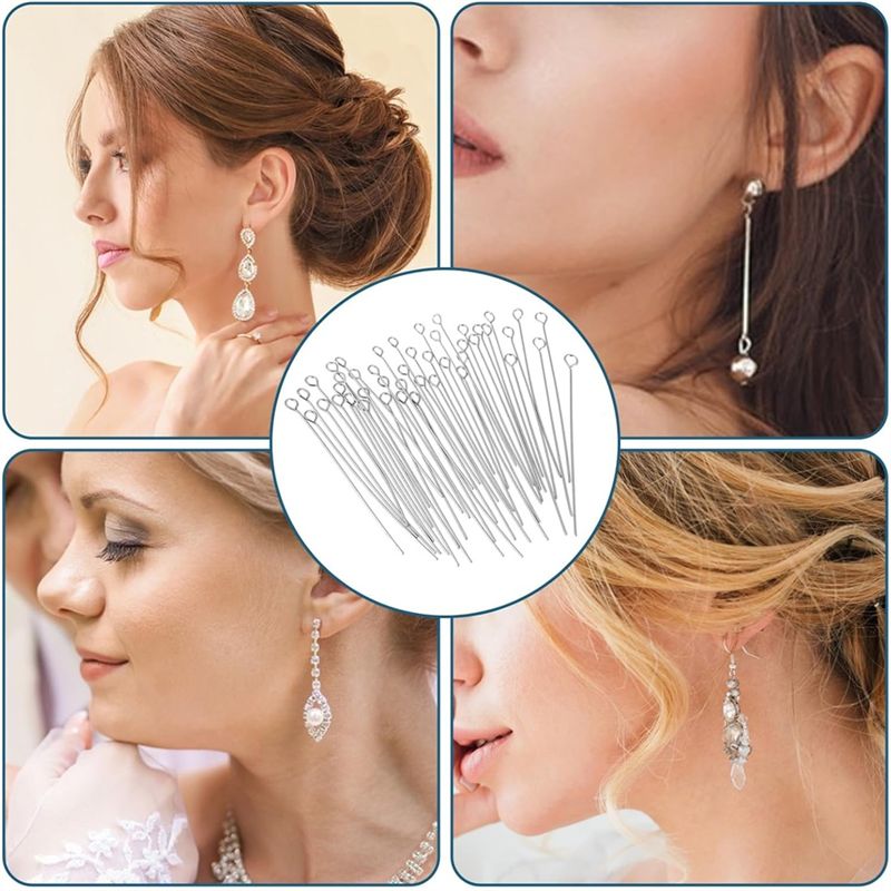 A01F-Hot 300 piezas de alfiler - Jewelry Making Head Pins reseña y precio