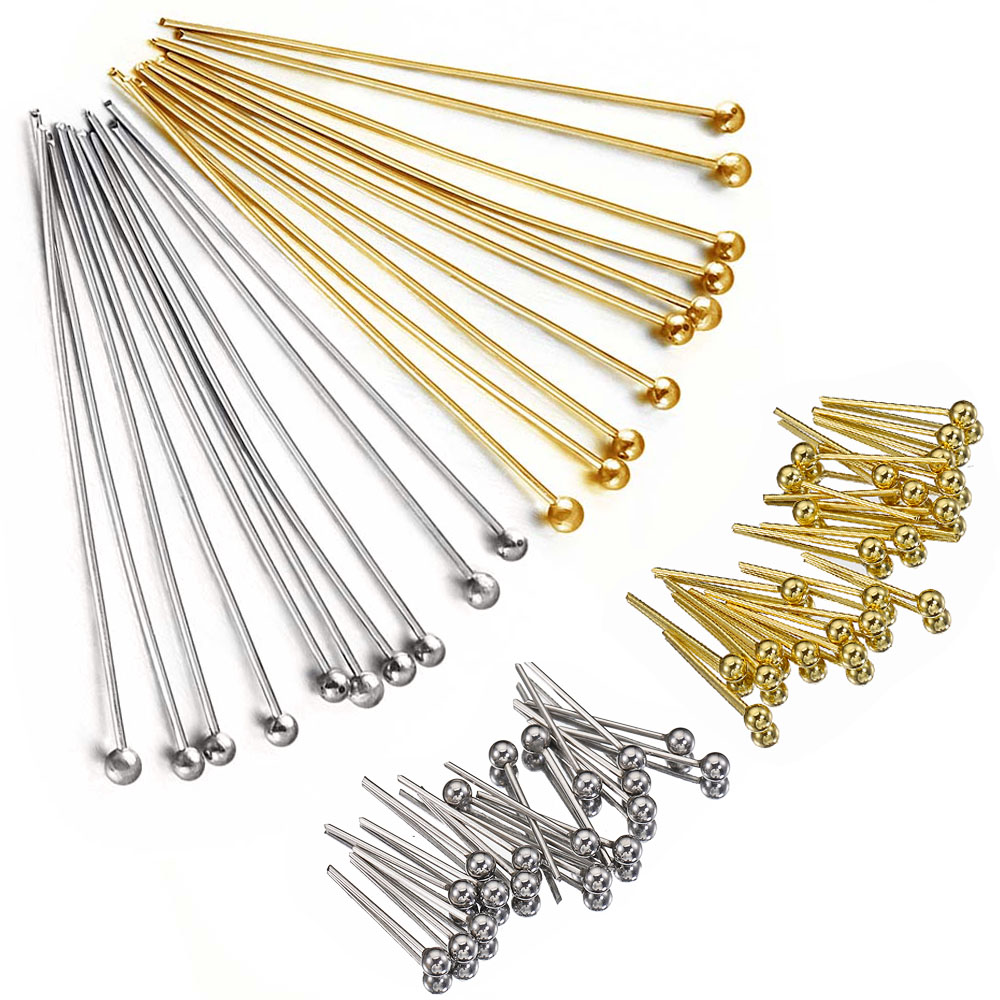 50 unids/lote 12 14 16 20 25 3 - Jewelry Making Head Pins reseña y precio