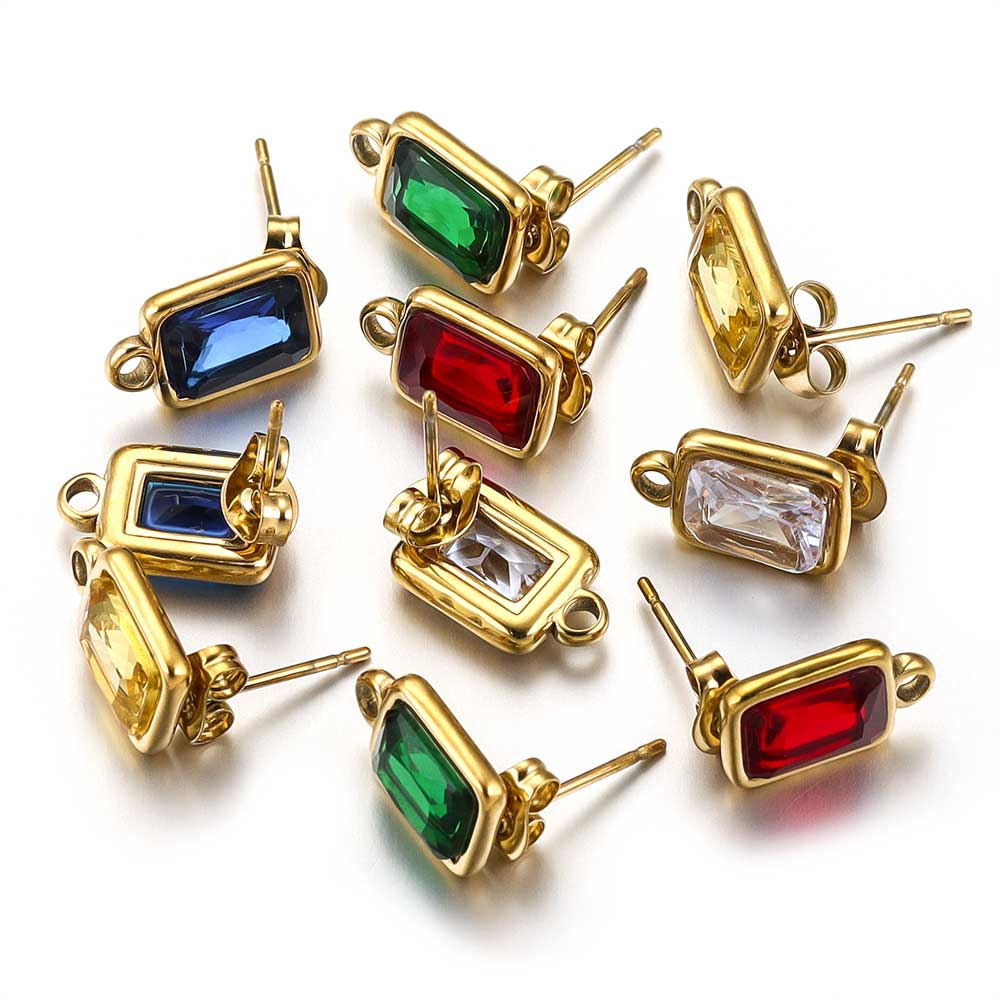 4 Uds. De pendientes de crista - Jewelry Making Rivets reseña y precio