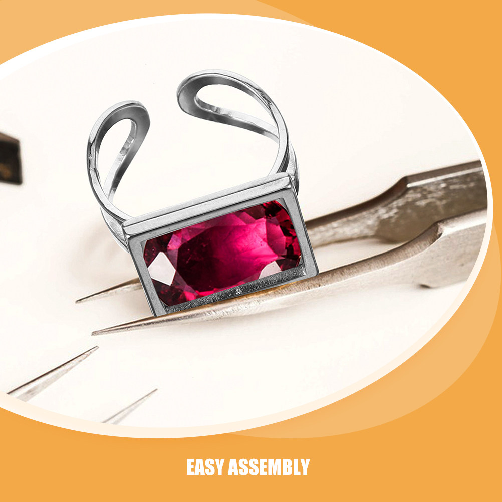 4 piezas de bases de anillo cu - Jewelry Making With Resin reseña y precio