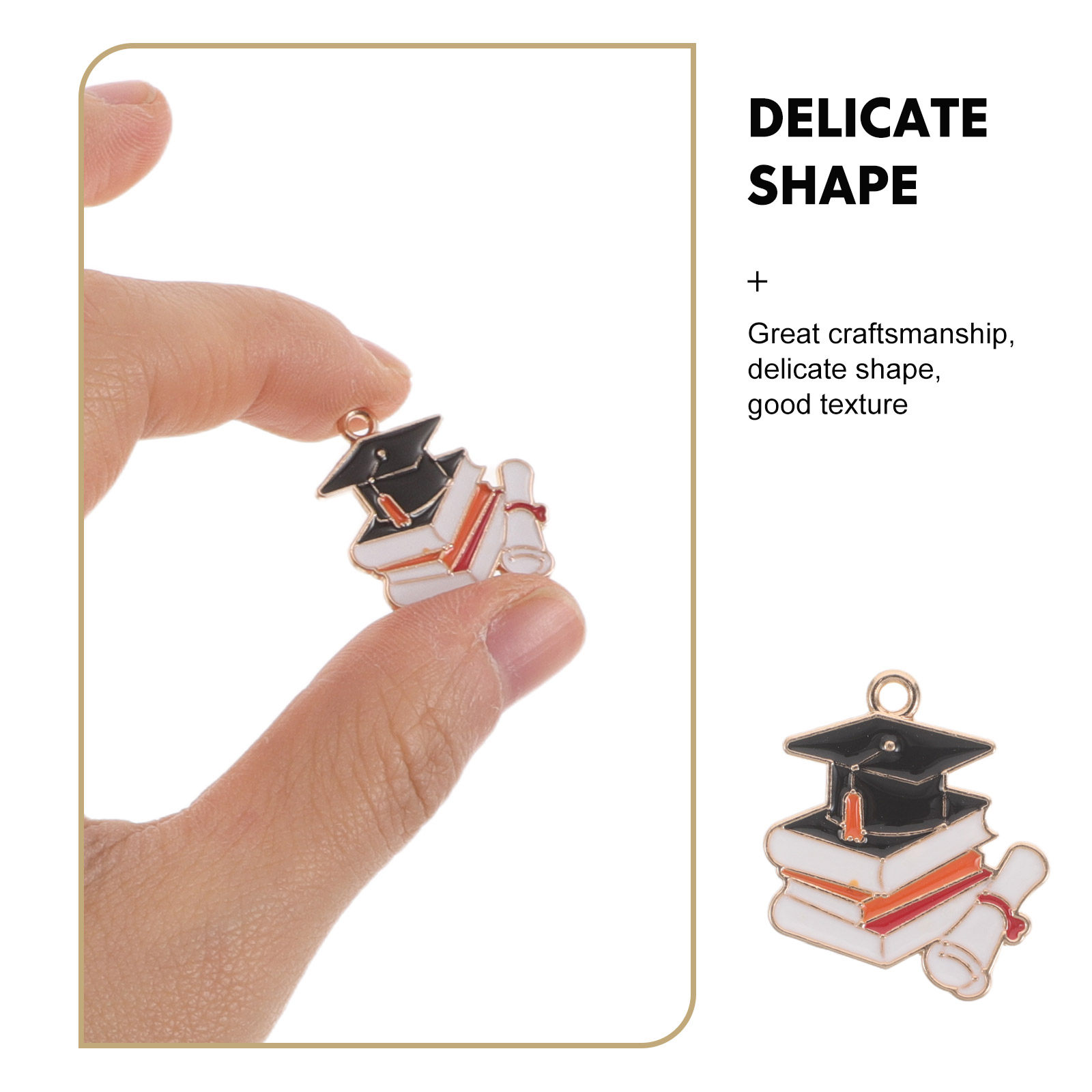 50 piezas de dijes con forma d - Jewelry Making Diploma reseña y precio