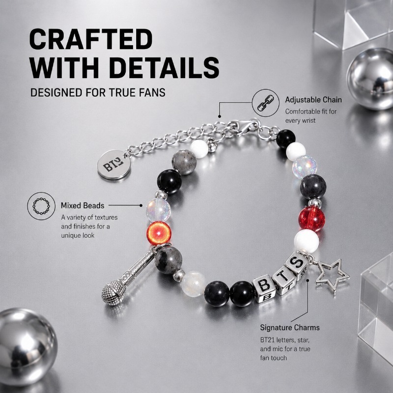 Pulsera de cuentas negra y roj - Jewelry Making Parts reseña y precio