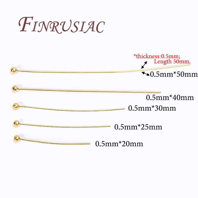 50 Uds. De alfileres chapados  - Jewelry Making Head Pins reseña y precio
