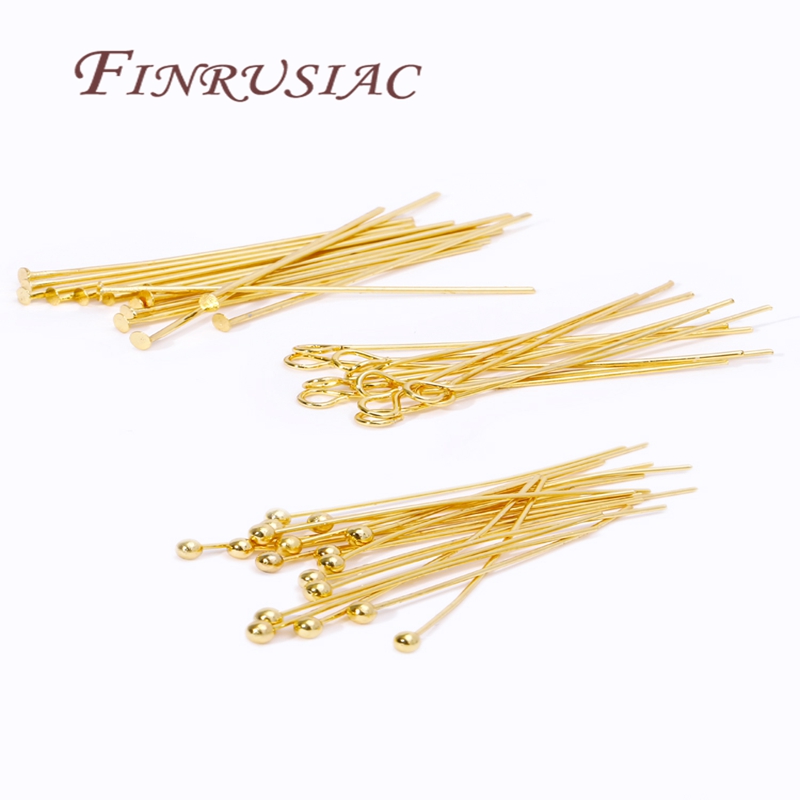 50 Uds. De alfileres chapados  - Jewelry Making Head Pins reseña y precio